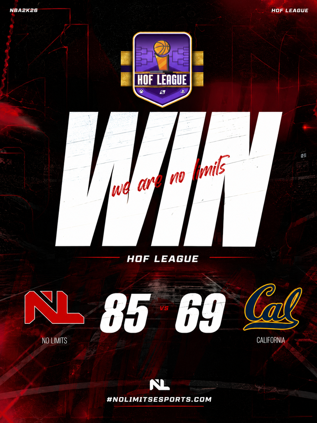 2W na estreia da HOF League