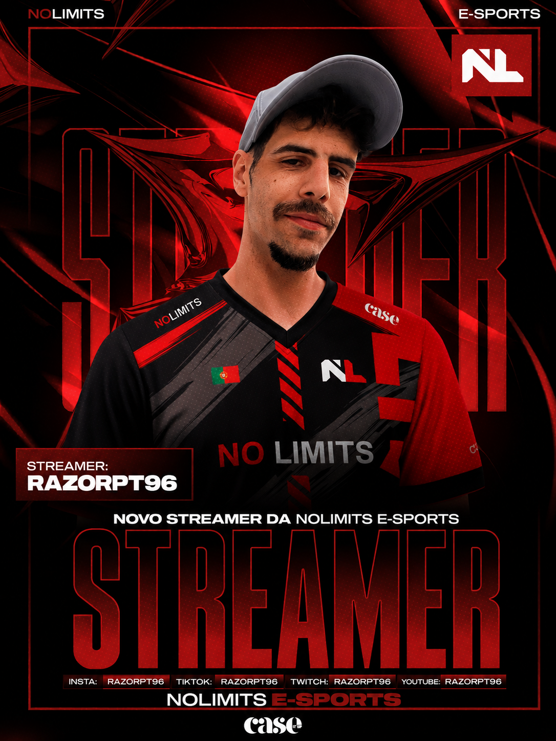 Os NoLimits dão as boas-vindas a um novo Streamer